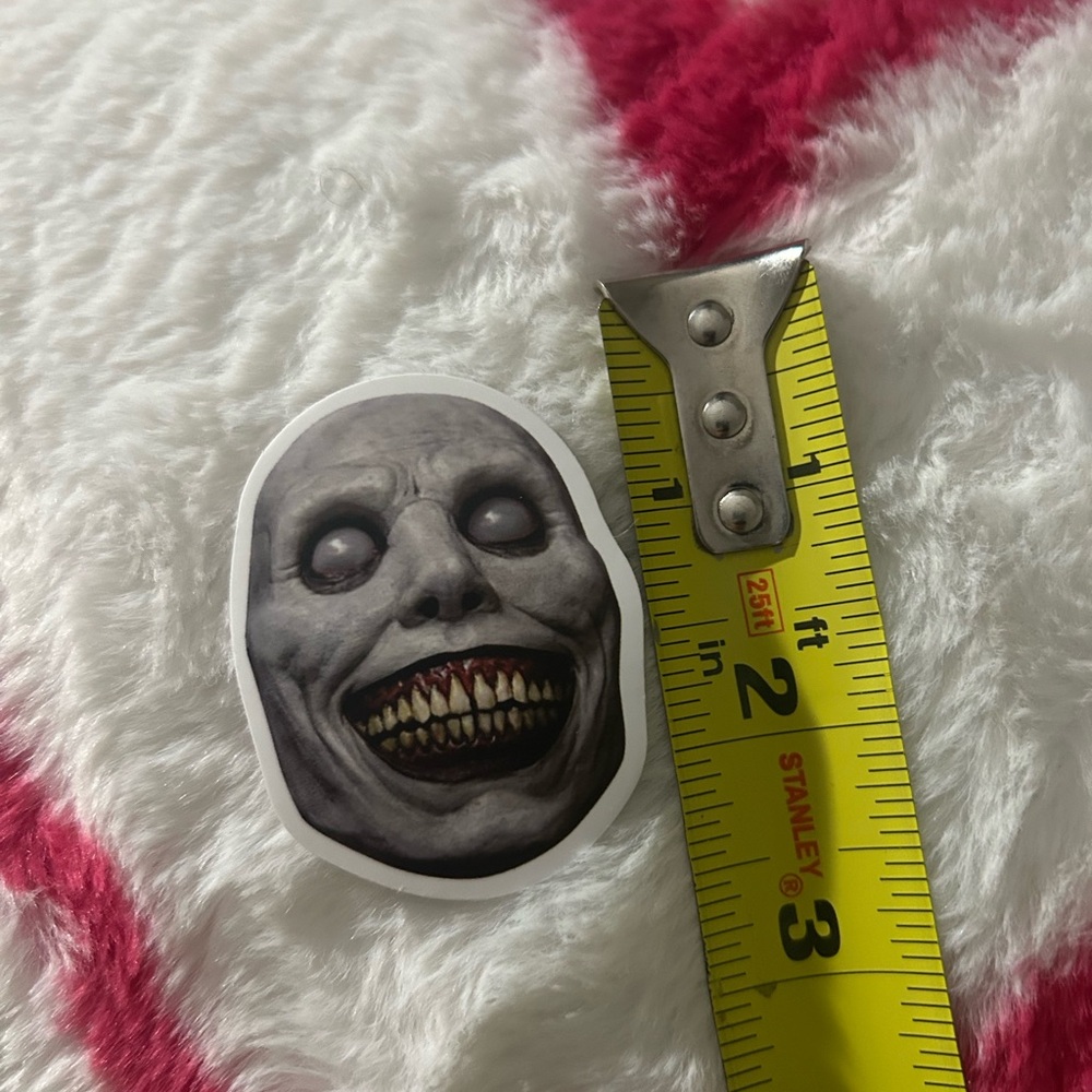 Creepy Skull Face Sticker